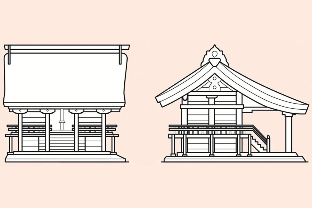 日本建築史 神社建築2 神社建築成立の前史と神社形式 | 歩き建築